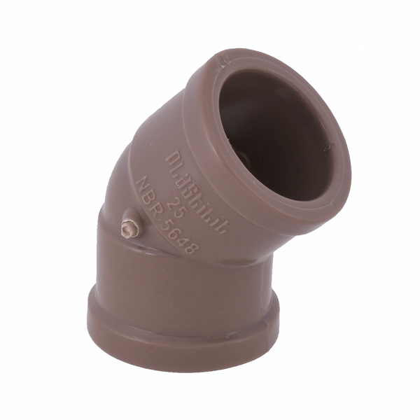 JOELHO SOLDAVEL 25MM 45° PLASTILIT - Imagem 1