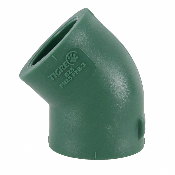 JOELHO PPR 25MM 45° TIGRE - Imagem 1