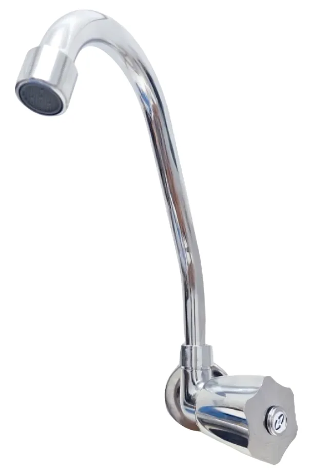 TORNEIRA PARA PAREDE  METAL BICA ALTA VIT - Imagem 1